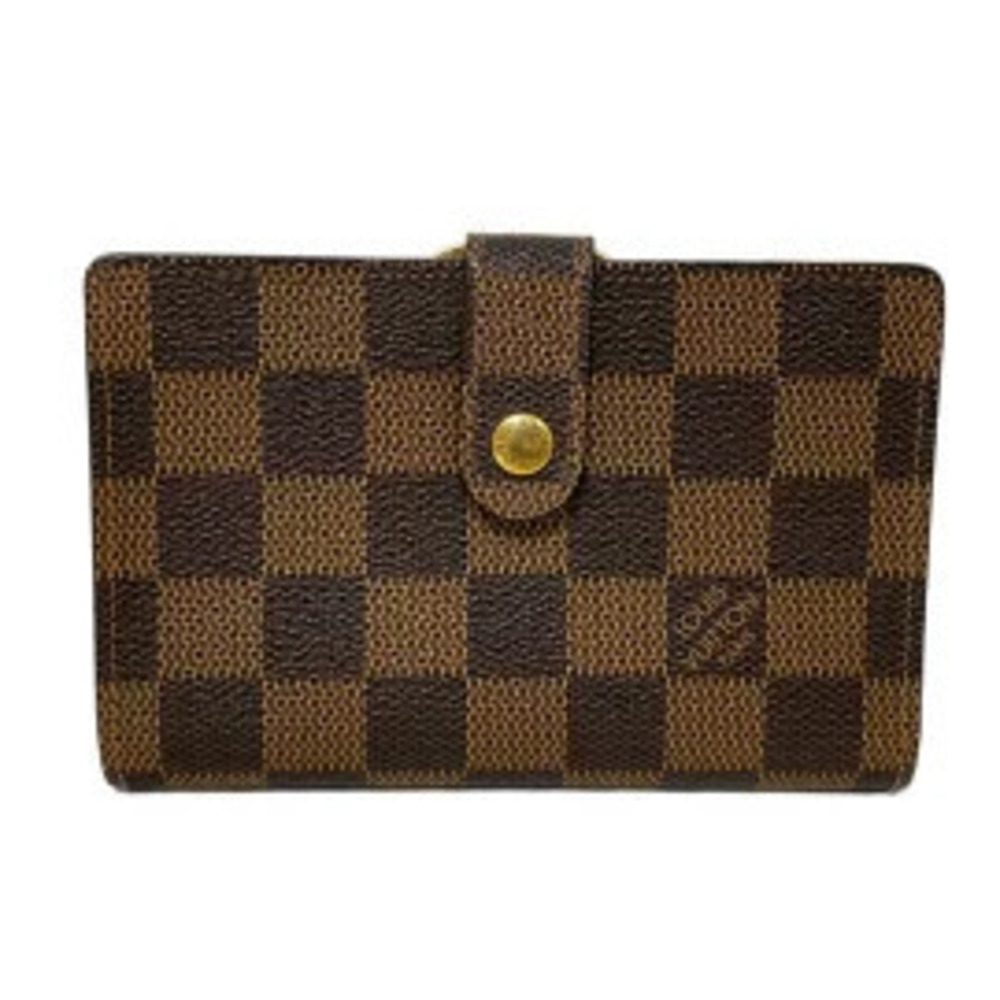 LOUIS VUITTON Portemonnaie Viennois Bi fold Wallet Ebene Brown